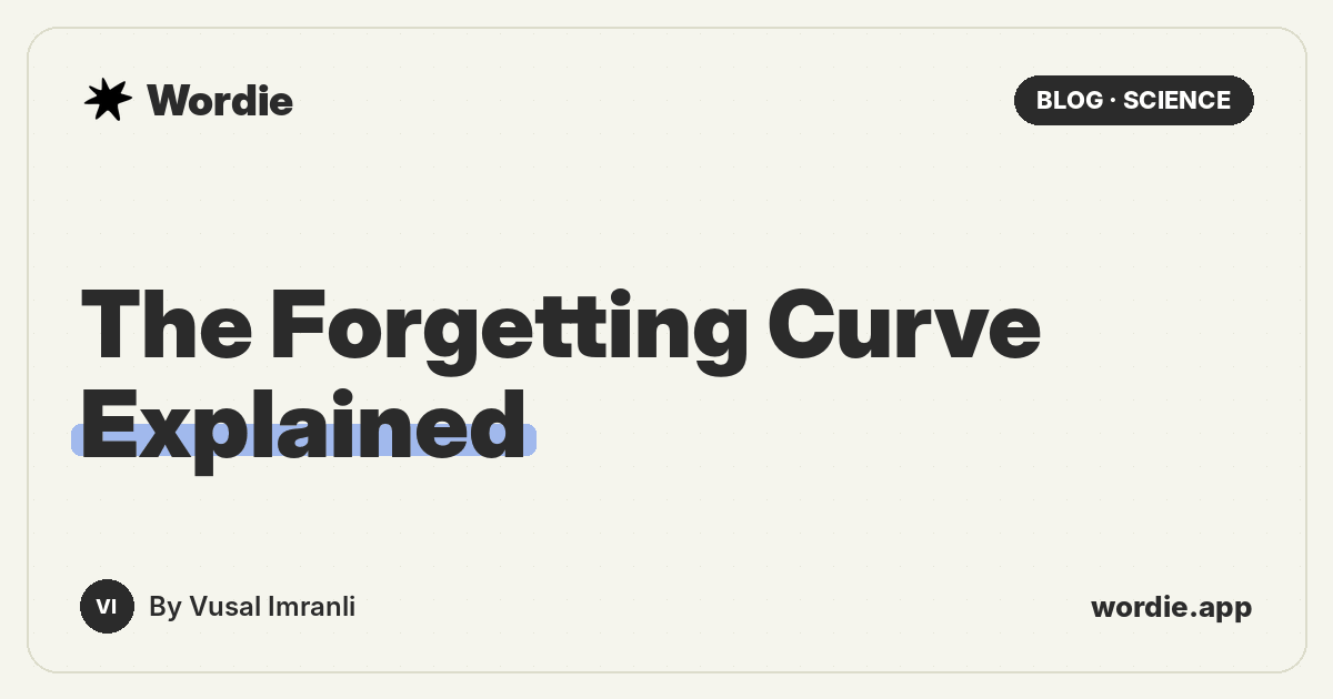 The Forgetting Curve Explained: What Ebbinghaus Found, What It Means, and How to Flatten It
